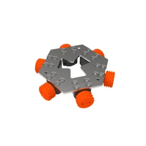 Wibec csapágyas síkmaró tárcsák - 1002 - HTC Narancssárga - 6 fej, Közepes, 4 sor x 18 tüske
